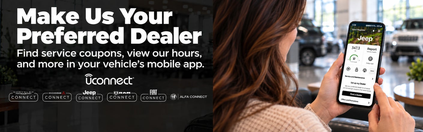 uconnect® make us your preferred dealer | Heritage Chrysler Dodge Jeep Ram of Logan in North Logan UT