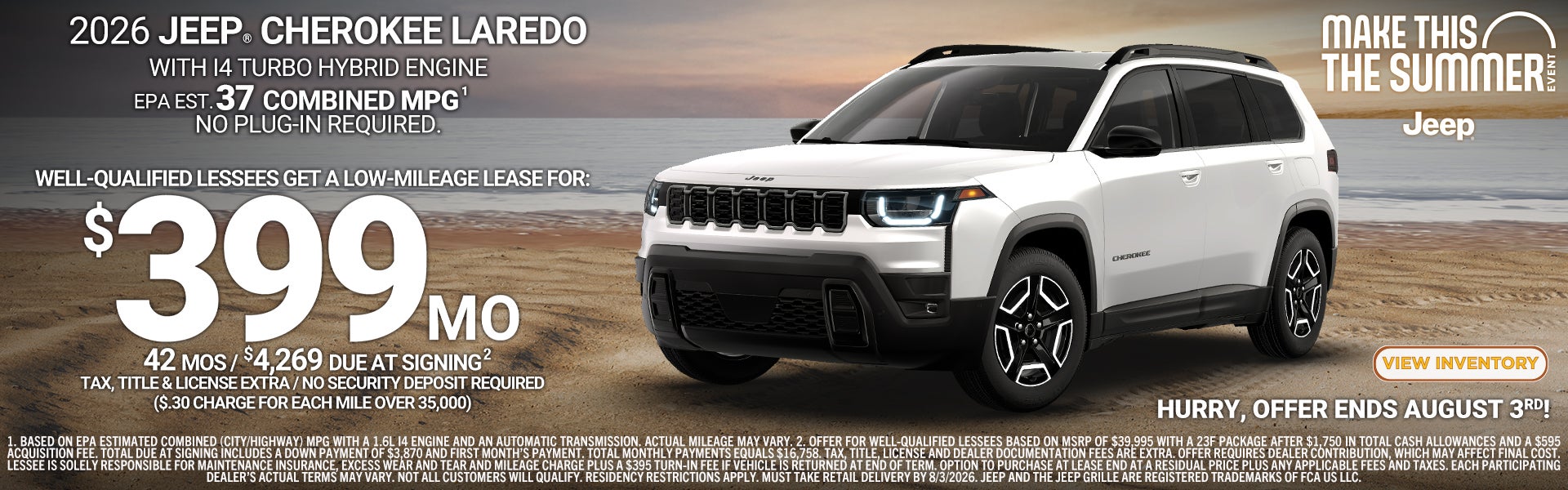 2026 JEEP CHEROKEE LAREDO OFFER