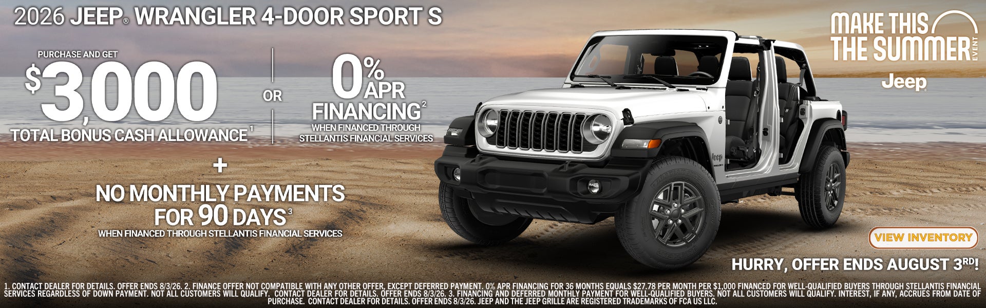 2026 WRANGLER BONUS CASH ALLOWANCE